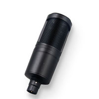 Microphone de studio à condensateur cardioïde AT2020, vente chaude, microphone filaire en métal pour projet à domicile avec connecteur XLR