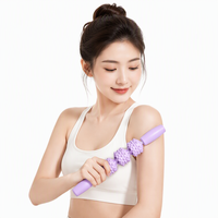 Bâton de massage à picots unisexe en PP+TPR, longueur 48 cm, pour exercices corporels complets (jambes, bras et pieds)