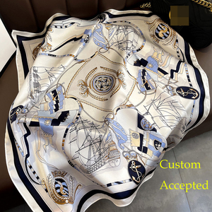 <span class=keywords><strong>Sciarpa</strong></span> <span class=keywords><strong>di</strong></span> <span class=keywords><strong>seta</strong></span> <span class=keywords><strong>di</strong></span> lusso quadrata <span class=keywords><strong>di</strong></span> gelso 100% <span class=keywords><strong>di</strong></span> <span class=keywords><strong>seta</strong></span> stampata a catena floreale con Design Logo personalizzato sciarpe <span class=keywords><strong>di</strong></span> <span class=keywords><strong>seta</strong></span> - Product Image 2