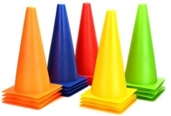 Poteaux d'agilité hexagonaux pour l'entraînement <span class=keywords><strong>de</strong></span> vitesse au football, équipement d'obstacles sportifs, plateformes - Product Image 4