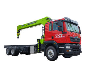 HOWO 6x4 Fahrgestell 12-Tonnen-LKW mit geradem Teleskopauslegerkran, hydraulischer LKW-Kran für schwere Bauarbeiten - Product Image 1