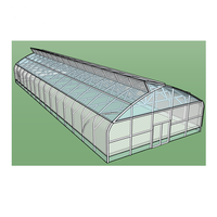 Film UV 200mic pour serre multi-travée Ventilation du toit de serre avec dent de scie en plastique renforcé pour la culture de légumes