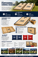 Ensemble de jeu de Cornhole professionnel pliable en bois massif de qualité supérieure, jeu de lancer de sacs de céréales écologique, logo personnalisé, sacs toutes saisons pour l'extérieur