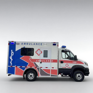 Nouvelle ambulance médicale tout-terrain 4x4 robuste à moteur diesel avec équipement médical complet à pression négative - Product Image 1