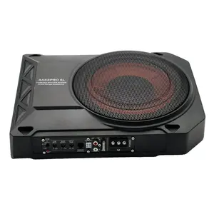 Süper ince 8 inç 10 inç 12 inç araba Undereseat Subwoofer RMS 120W hoparlör araba Stereo amplifikatör