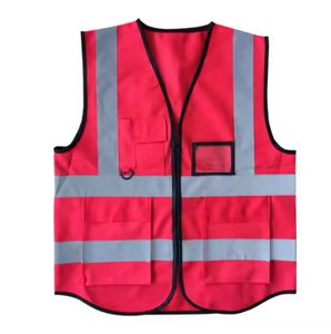 سترة عاكسة للبناء المروري مرحبا فيس متعددة الجيوب سترة سلامة الملابس - Product Image 3