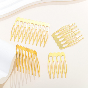 Korean Style Metal Hair Comb 4 6 8 10 Tooth Iron Hairpin Handmade Hair Accessory Solid Color DIY Jewelry Accessories - Product Image 2