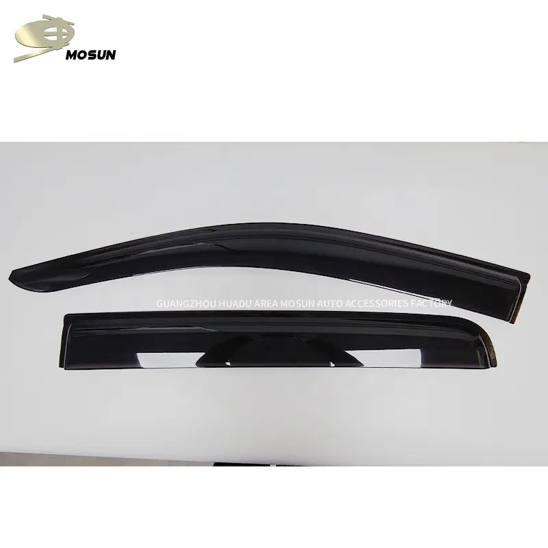 PMMA güneş yağmur Guard koyu duman pencere Visor enjeksiyon yağmur kalkan pencere saptırıcı çift kabin Ford Ranger için T6 T7 T8 2012 +