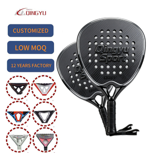 Raquette de paddle personnalisée OEM ODM en fibre de carbone, raquette de paddle-tennis de plage, vente en gros pour clubs sportifs, gymnases, institutions d'entraînement - Product Image 1