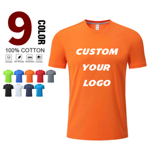 เสื้อยืดโพลีเอสเตอร์ 100% แบบเปล่า รับผลิตตามแบบ OEM ไซส์ US แห้งเร็ว คอกลม แขนสั้น สำหรับผู้ชาย - Product Image 1
