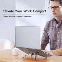 Support universel pour ordinateur portable et tablette, réglable sur 5 niveaux, en alliage d'aluminium, flexible et portable, pour ordinateur portable, innovation 2025