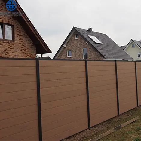 Factory provide DIY design privacy wpc garden fence wpc wood composite screen fence garden decorative wpc fence panels