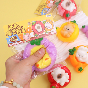 Creative Cute Fruit Cute Grain <b>Small</b> Animal Figurines Micro-landscape DIY Decorations <b>Blind</b> Bag Accessories Resin Craft - Product Image 1