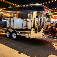 Cuisine mobile pour événements en plein air, kiosque de vente de nourriture légère, remorque pour hot-dogs et barbecue