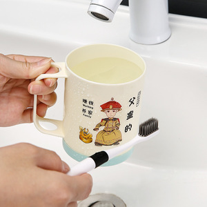 Ensemble de tasses à brosse à dents pour la famille, en PP, avec impression numérique et poignée ergonomique, pour usage domestique - Product Image 4