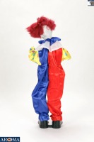 AROMA Décoration d'Halloween Clown Animé de 33 pouces avec Bras Oscillants et Son pour Sol de Fête et Affichages Horribles