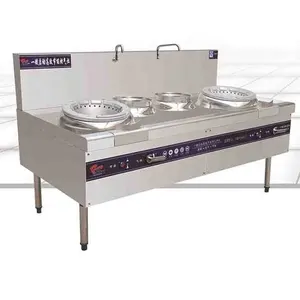 Equipamento de coletora de gás, restaurante chinês, cozinha pesada comercial, 2 wok queimador