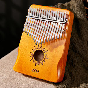 Kalimba de 17 tonos de alta calidad, piano de pulgar con diseño de sol, piano de dedo de madera de palisandro, instrumento musical para principiantes y amantes de la música. - Product Image 3