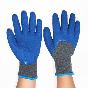 Suncend رغوة اللاتكس + مجعد اللاتكس المغلفة مقاومة للانزلاق قفازات العمل المريحة - Product Image 2