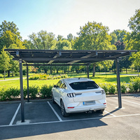 Prix d'usine – Système de montage solaire pour carport en aluminium structurel noir, étanche, pour installation au sol