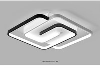 Lustre LED moderne, luminaire de plafond LED minimaliste de luxe pour salle à manger, chambre à coucher, luminaire de plafond en aluminium nordique pour salon
