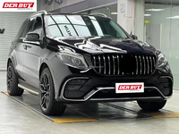 Bodykit pour Benz ML166 mise à niveau vers GLE166 AMG diffuseur de pare-chocs avant avec tuyau d'échappement