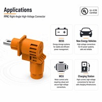 Connecteur haute intensité fiable de qualité industrielle pour système d'armoire de batteries d'énergie renouvelable, connecteur de stockage d'énergie 450A
