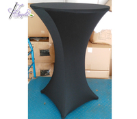 Top Dia 61/76/80cm rond haute nappe de Cocktail Spandex barre couverture de Table extensible nappe de fête