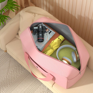 Travel <b>Storage</b> Bag Rectangle Pink Waterproof Foldable <b>Clothes</b> Organizer For Travel Moving Luggage - Product Image 4