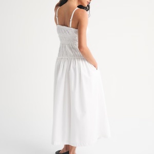 Nueva Colección de Verano, Vestidos Casuales de Moda Y2K, Vestidos de Popelina de Algodón Elástico, Vestidos Largos de Playa con Tirantes Finos y Espalda Descubierta - Product Image 2