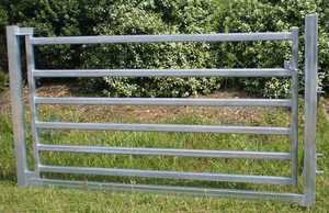 GALVANISED 7 RAIL GALVANISED METAL FARM FIELD SECURITY <strong>GATES</strong> - Product Image 3
