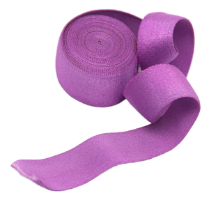 Bande élastique en latex tricoté 8mm/15mm/<span class=keywords><strong>25mm</strong></span>/30mm pour vêtements, couleur unie noire, polyester, soie de latex thaïlandaise, marque Mingjing - Product Image 1