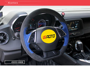 Accesorios interiores para automóviles, cubierta para <span class=keywords><strong>volante</strong></span> para <span class=keywords><strong>Chevrolet</strong></span>, envoltura para <span class=keywords><strong>volante</strong></span> en Alcantara - Product Image 2