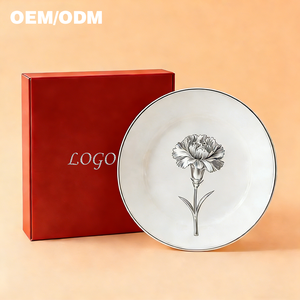 ชุดจานอาหารเซรามิกสีขาวขอบทอง ผลิตโดยผู้ผลิต OEM ตามสั่ง - Product Image 4