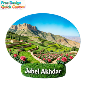 Set de Recuerdos de Resina <span class=keywords><strong>3D</strong></span> de Omán, Mezquita de Mascate, Fjords de Musandam y Jebel Akhda, Regalo Turístico, Decoración para el Hogar - Product Image 2