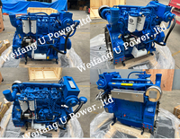 122kw/1800 tr/min refroidissement par eau 6 cylindres Weichai série WP6 WP6C165-18E220 de moteur diesel marin