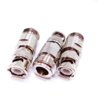 Adaptateur direct d'usine, adaptateur coaxial RF en laiton, prise jack femelle droite vers fiche mâle BNC