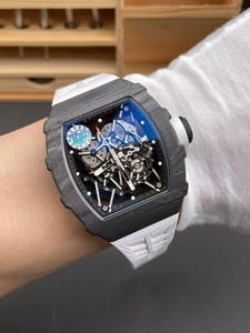 High-end Luxury Classic 3502 <b>Black</b> Carbon Fiber Sports Tourbillon Automatic Mechanical <b>Watch</b> for Men - Product Image 3