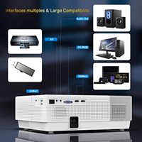 Projecteur vidéo Android le plus récent, classique, pour l'extérieur, professionnel, pour le cinéma maison, le bureau, l'éducation, ATV, avec VGA, HDMI, USB, WIFI, AV