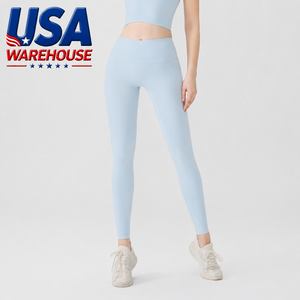 Leggings de yoga sexy pour femmes, taille haute élastique, longueur intégrale, respirants, en Spandex/Nylon, expédiés depuis l'entrepôt américain - Product Image 4