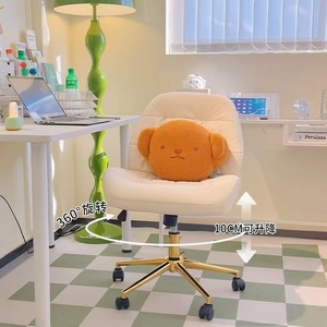 Makeup Chair Light Luxury Girls Bedroom Dresser Stool Home Network Red Ins Back Simple Nail Petal Chair - Product Image 2