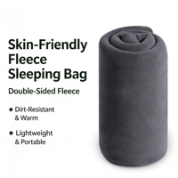 Doublure de sac de couchage en polaire double face, épaisse et chaude -30°C ℃   Résistant au froid pour tente de camping en plein air pour une nuit