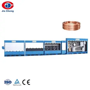 Jiacheng JCJX-LSD 450/9-2 Máquina de desenho de fio de cobre, Al ou liga de Al Máquina de desmoronamento de haste antiderrapante com recozimento