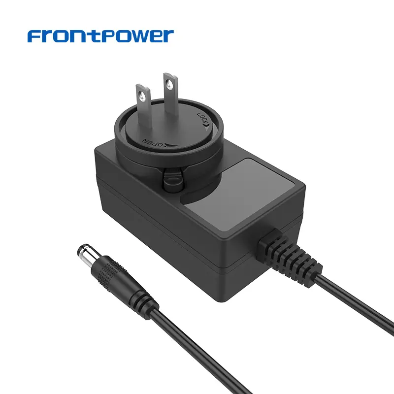 Frontpower बिजली की आपूर्ति 12V 2A 24V 1A विनिमेय प्लग एडाप्टर के साथ उल/सीई/एफसीसी/जी एस/SAA/आर सी एम/सीसीसी/सार्वजनिक उपक्रम खिलाड़ी के लिए