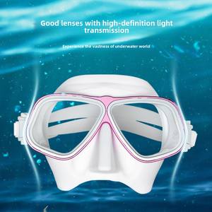 Vendita calda a lungo termine Anti-appannamento maschera subacquea in lega di alluminio telaio con lenti miopia Silicone liquido per pesca subacquea - Product Image 2