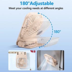 Ventilador Magnético de Escritorio Eary 180. Ventilador de Aire Recargable de 4 Velocidades Ajustables, 1200mAh, Ultrafino, USB, para Cocina y Gimnasio - Product Image 2