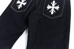 Jeans Femme Américain Rétro Décontracté Style Urbain Vintage Motif Léopard Étoile Patchwork Denim Coupe Droite Été Lacets Courbes - Product Image 6