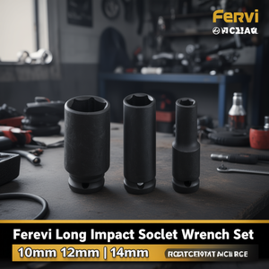 Fervi Long <b>Impact</b> <b>Socket</b> Wrench Set 10mm 12mm 14mm For Automotive Repair - Product Image 3