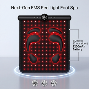 Masseur de pieds rechargeable à micro-courant longue portée avec lumière rouge 660 nm et contrôle de la minuterie pour la relaxation des semelles - Product Image 2