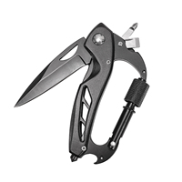Ventes chaudes 2026 - Outil multifonction EDC pour l'extérieur, couteau pliant avec mousqueton pour le camping et la randonnée